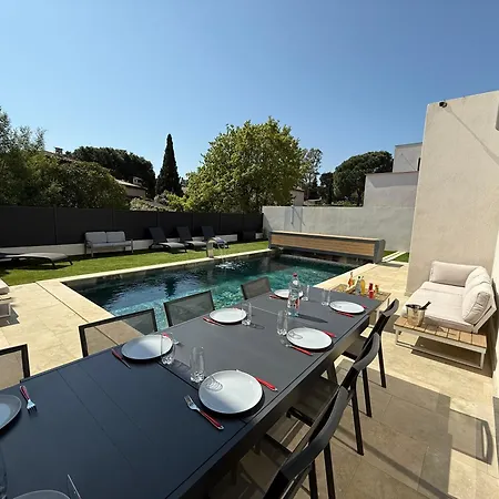 Villa 200m2 -plages - Piscine Chauffee